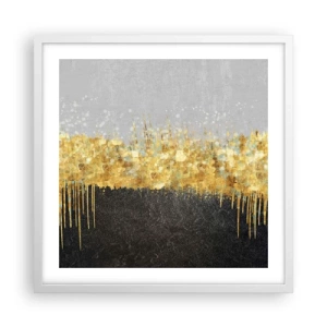 Póster en marco blanco - Hacia arriba y hacia abajo - 50x50 cm