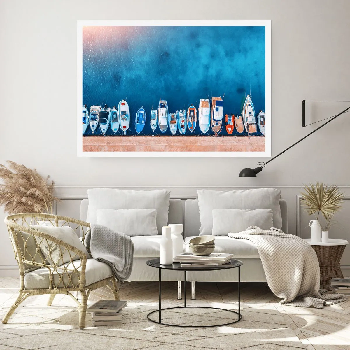 Póster - En fila y a la espera - 50x40 cm