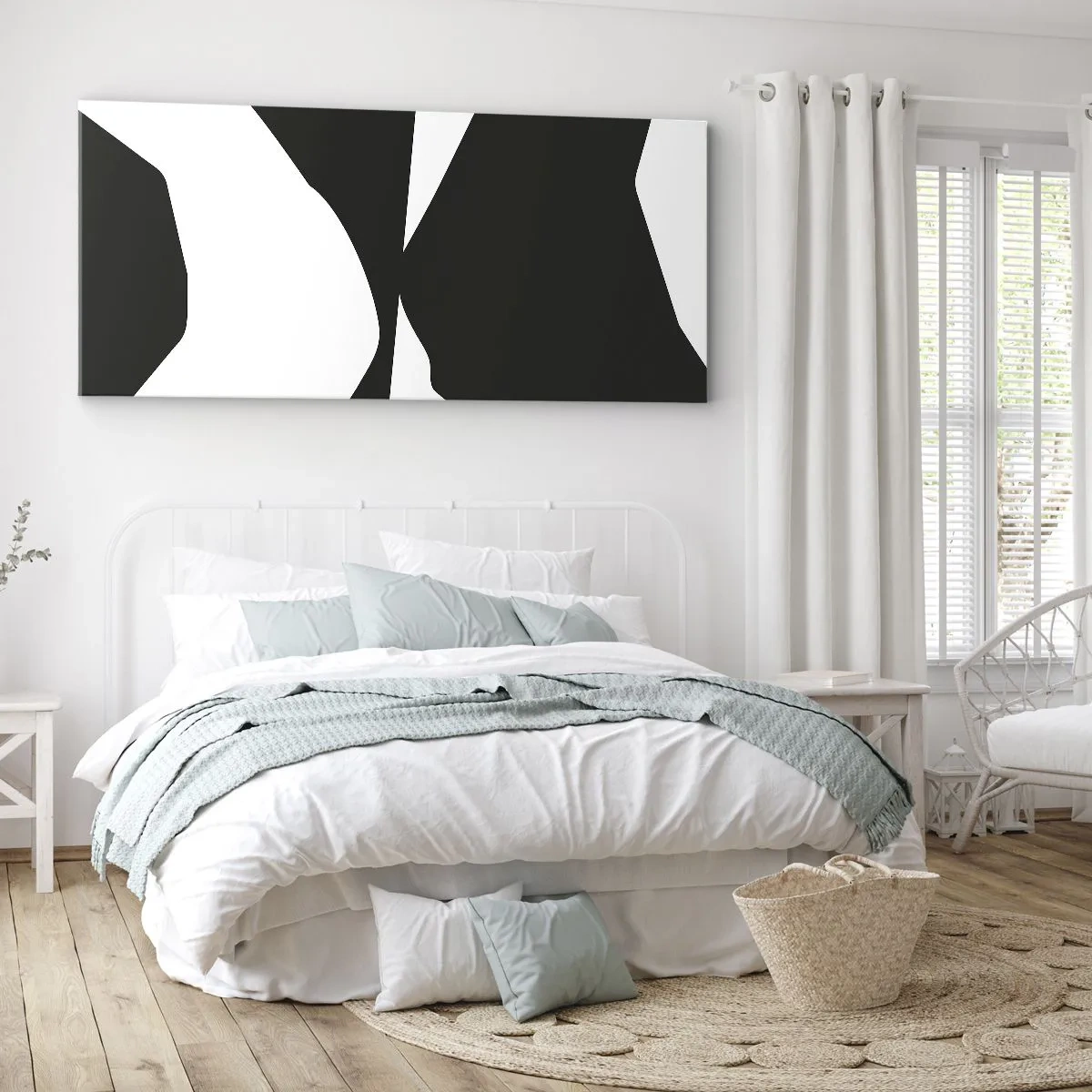 Cuadro sobre lienzo - Impresión de Imagen - Positivo-negativo - 100x40 cm