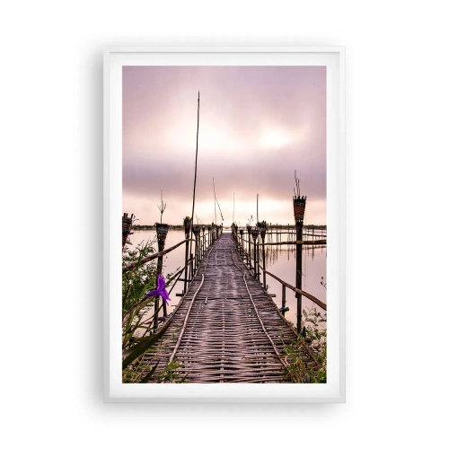 Póster en marco blanco - La tranquilidad de Asia - 61x91 cm