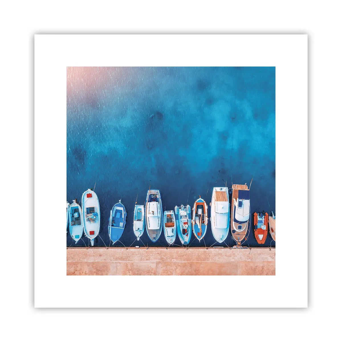 Póster - En fila y a la espera - 30x30 cm