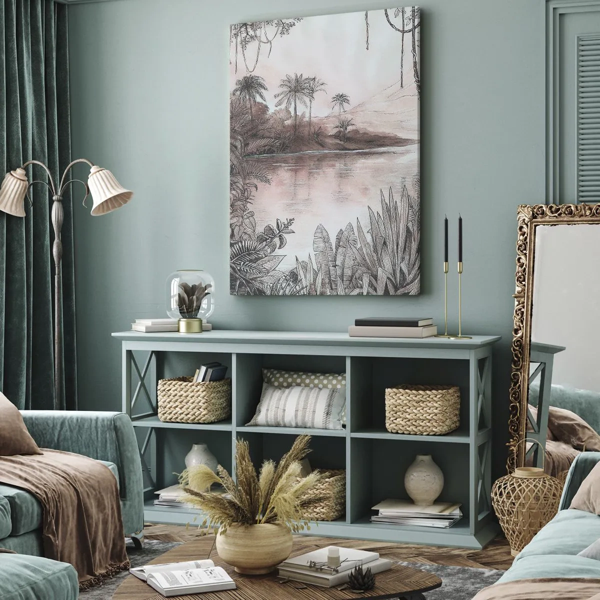 Cuadro sobre lienzo - Impresión de Imagen - Diario de un explorador del siglo XIX - 55x100 cm