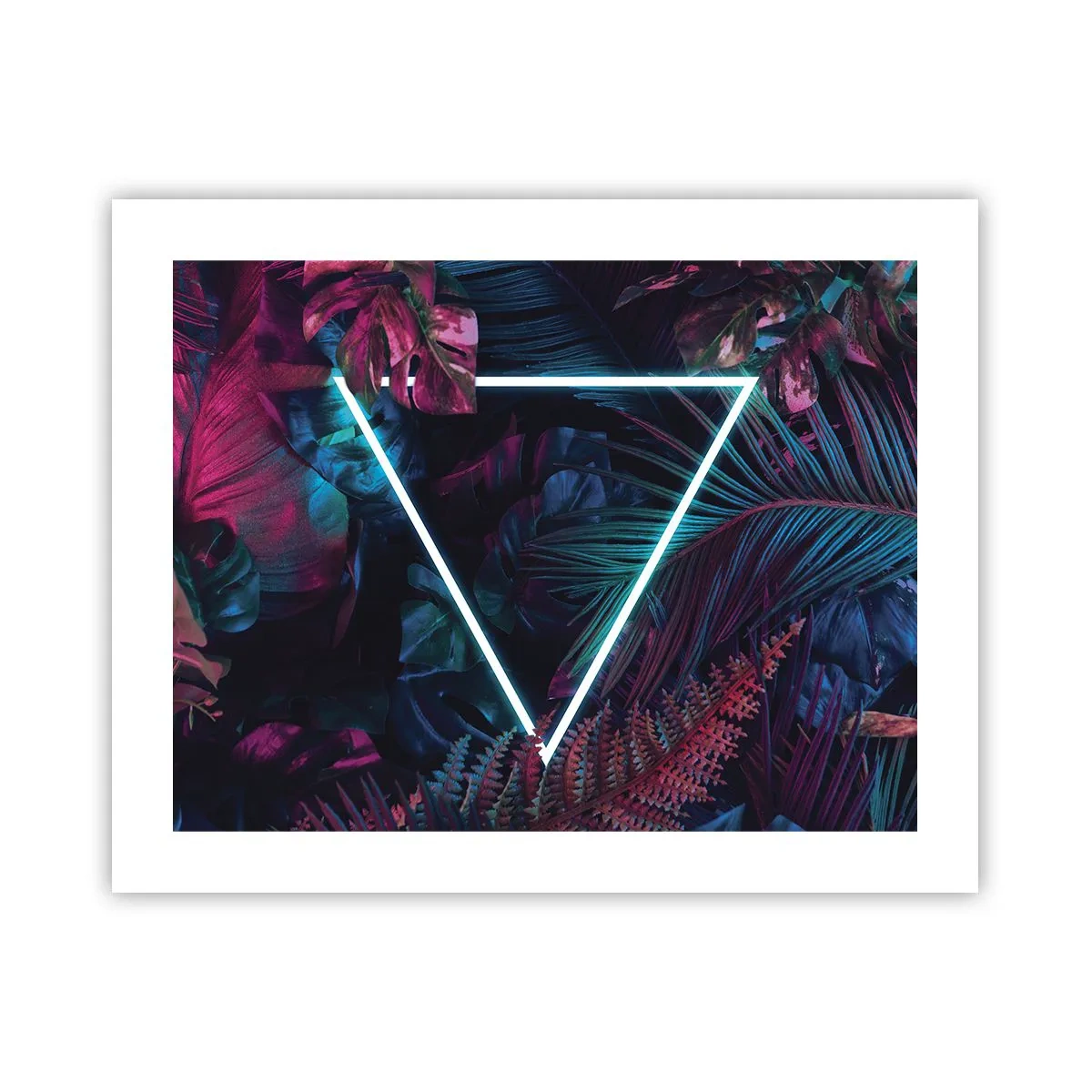 Póster - Jardín fluorescente - 50x40 cm