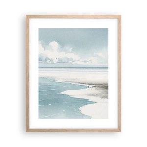 Póster en marco roble claro - Suave marea otoñal - 40x50 cm