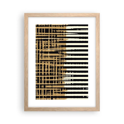 Póster en marco roble claro - Abstracción arquitectónica - 30x40 cm