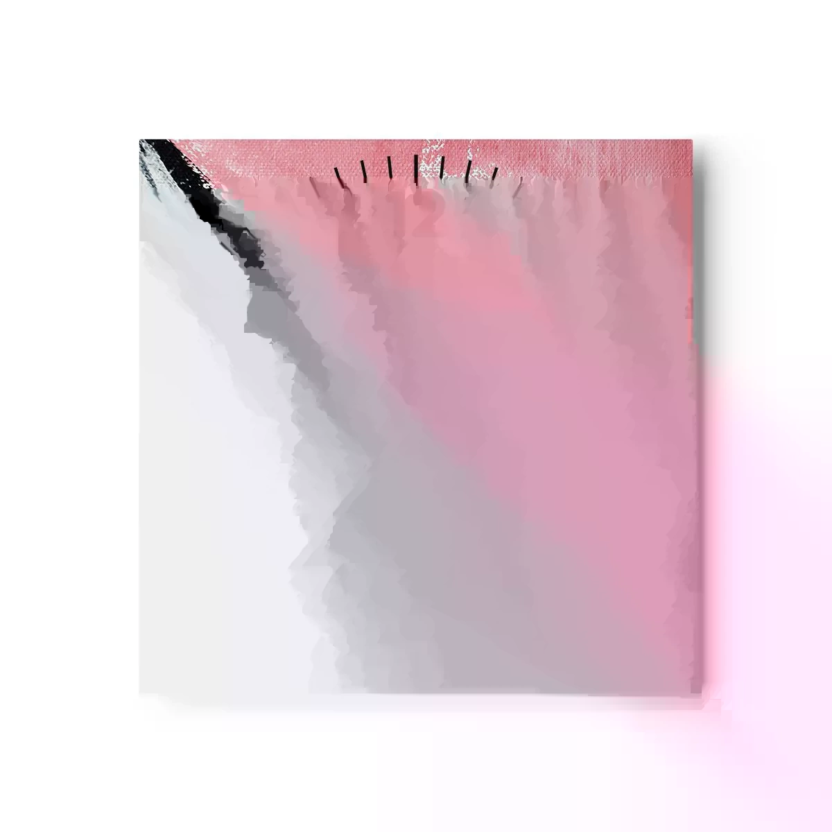 Reloj de pared - Reloj de vidrio - Composición a juego - 30x30 cm