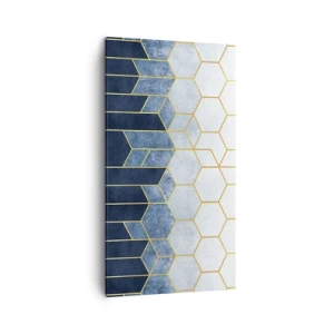 Cuadro sobre lienzo - Impresión de Imagen - Composición rítmica visual - 45x80 cm