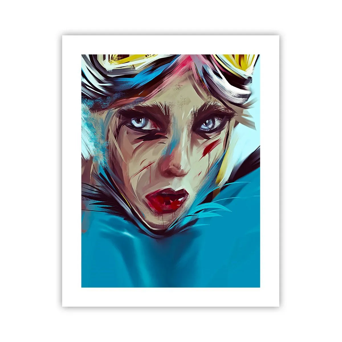 Póster - Guerrera colorida - 40x50 cm