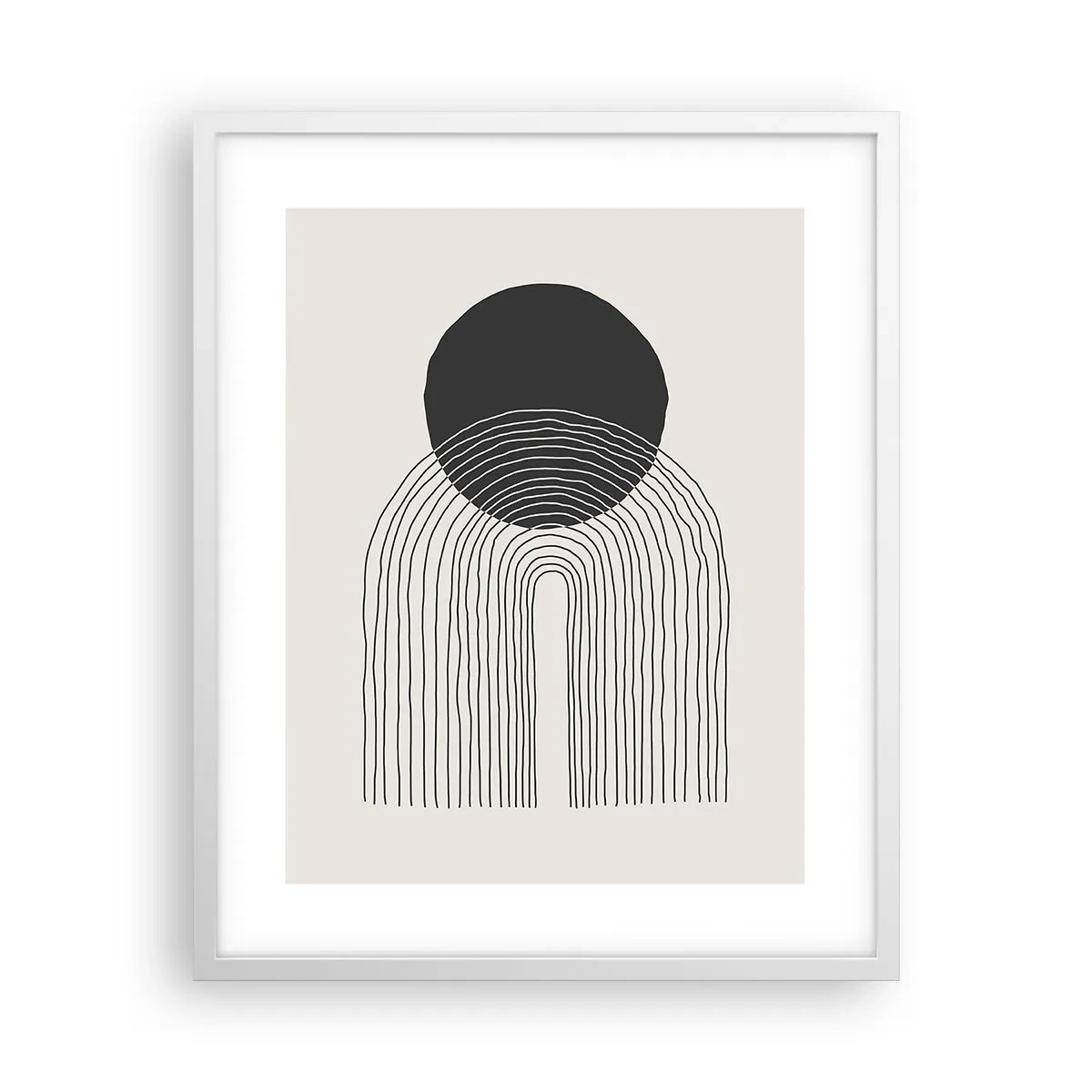 Póster en marco blanco - Temblor y certeza - 40x50 cm