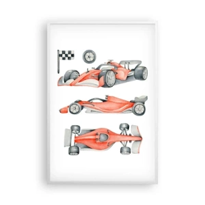 Póster en marco blanco - Para alcanzar un sueño - 61x91 cm