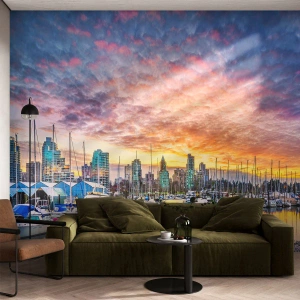 Fotomural Premium Canvas - Una ciudad de mil marineros - Paisaje, Ciudad, Puerto - 400x280 cm