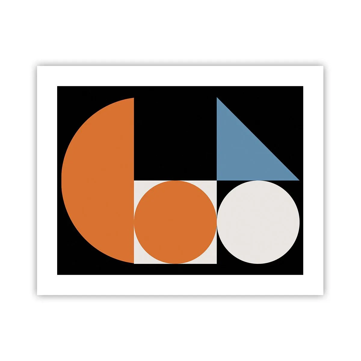 Póster - Diseño con figuras - 50x40 cm