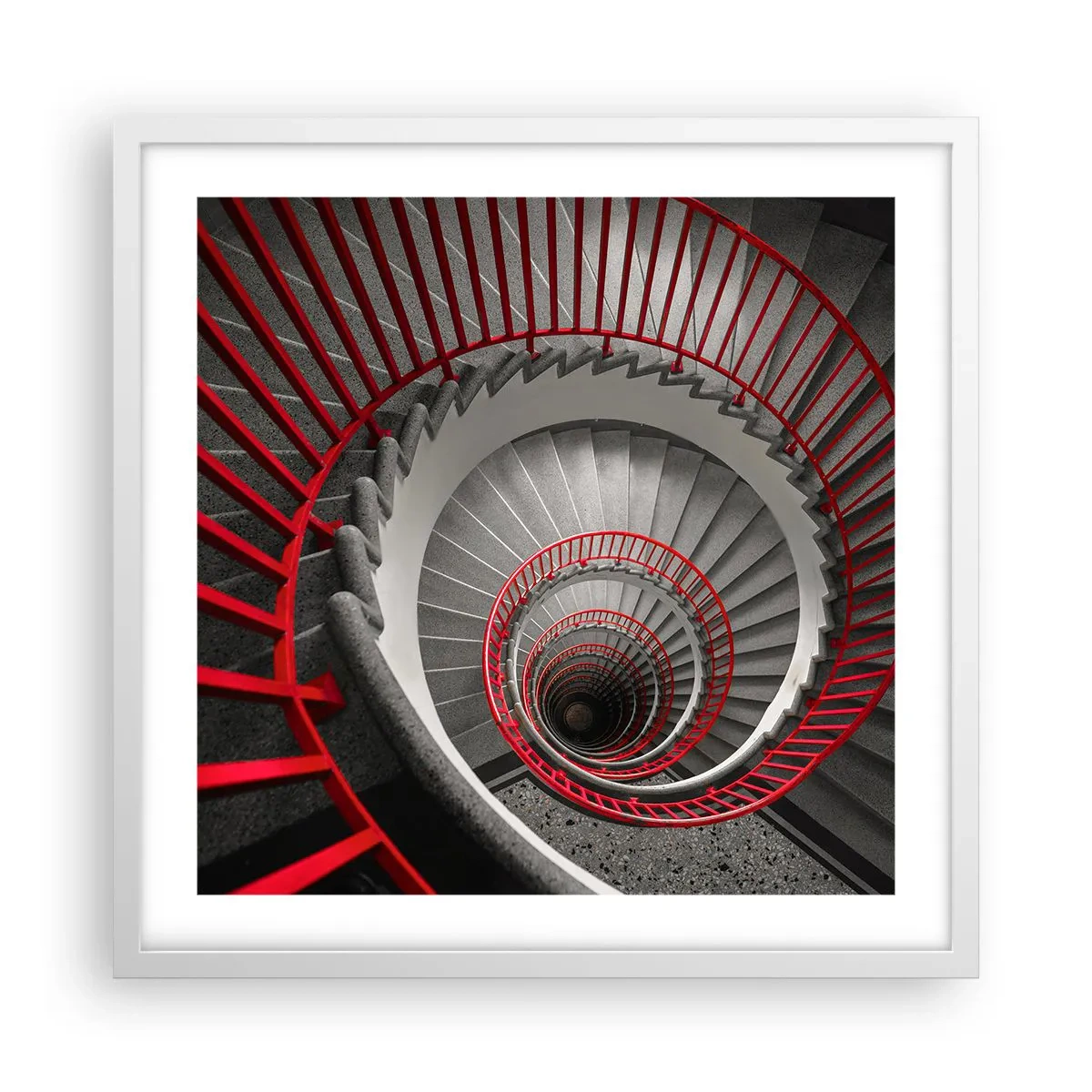 Póster en marco blanco - Juegos arquitectónicos - 50x50 cm