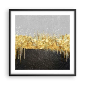 Póster en marco negro - Hacia arriba y hacia abajo - 50x50 cm