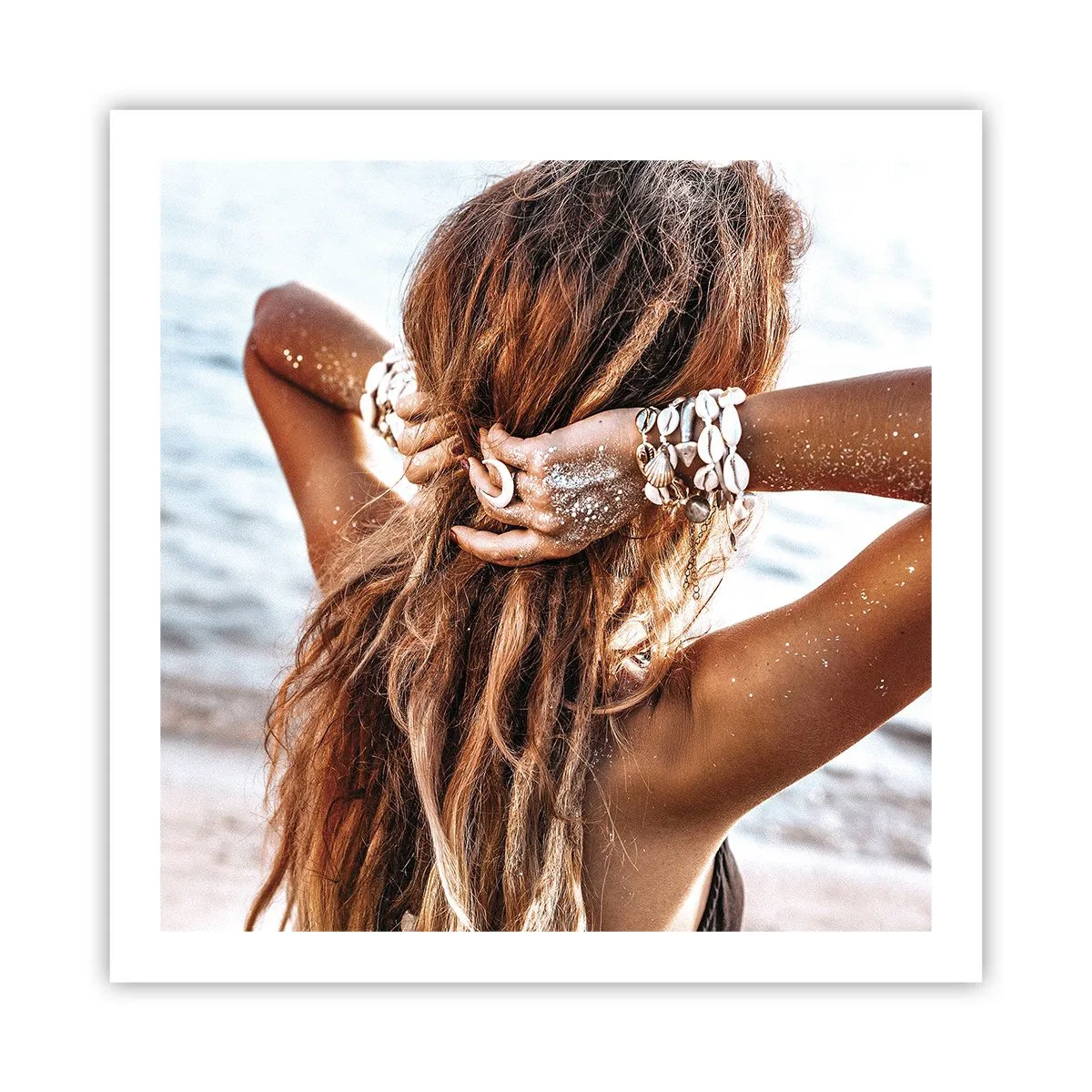 Póster - Hermanada con el agua y el sol - 60x60 cm