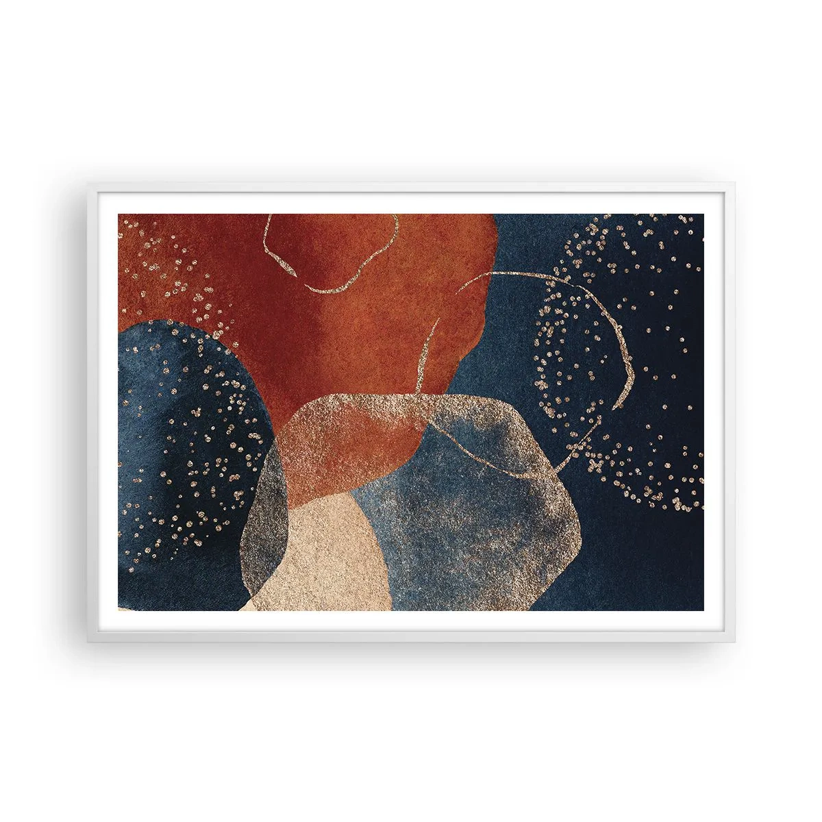 Póster en marco blanco - La ligereza del ser - 100x70 cm