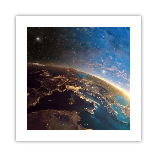 Póster - Mirémonos a nosotros mismos desde la distancia - 40x40 cm