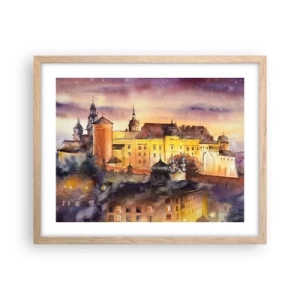 Póster en marco roble claro - Una historia y un cuento - 50x40 cm