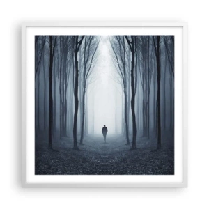 Póster en marco blanco - Alto y claro - 60x60 cm