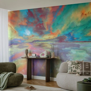 Fotomural Autadhesivo Deluxe Sticker - Dos cielos - Abstracción, Pedazo, Surrealismo - 400x280 cm