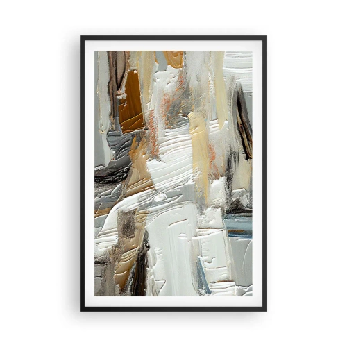 Póster en marco negro - Estratificación de colores - 61x91 cm