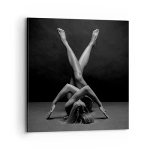 Cuadro sobre lienzo - Impresión de Imagen - Geometría al desnudo - 70x70 cm