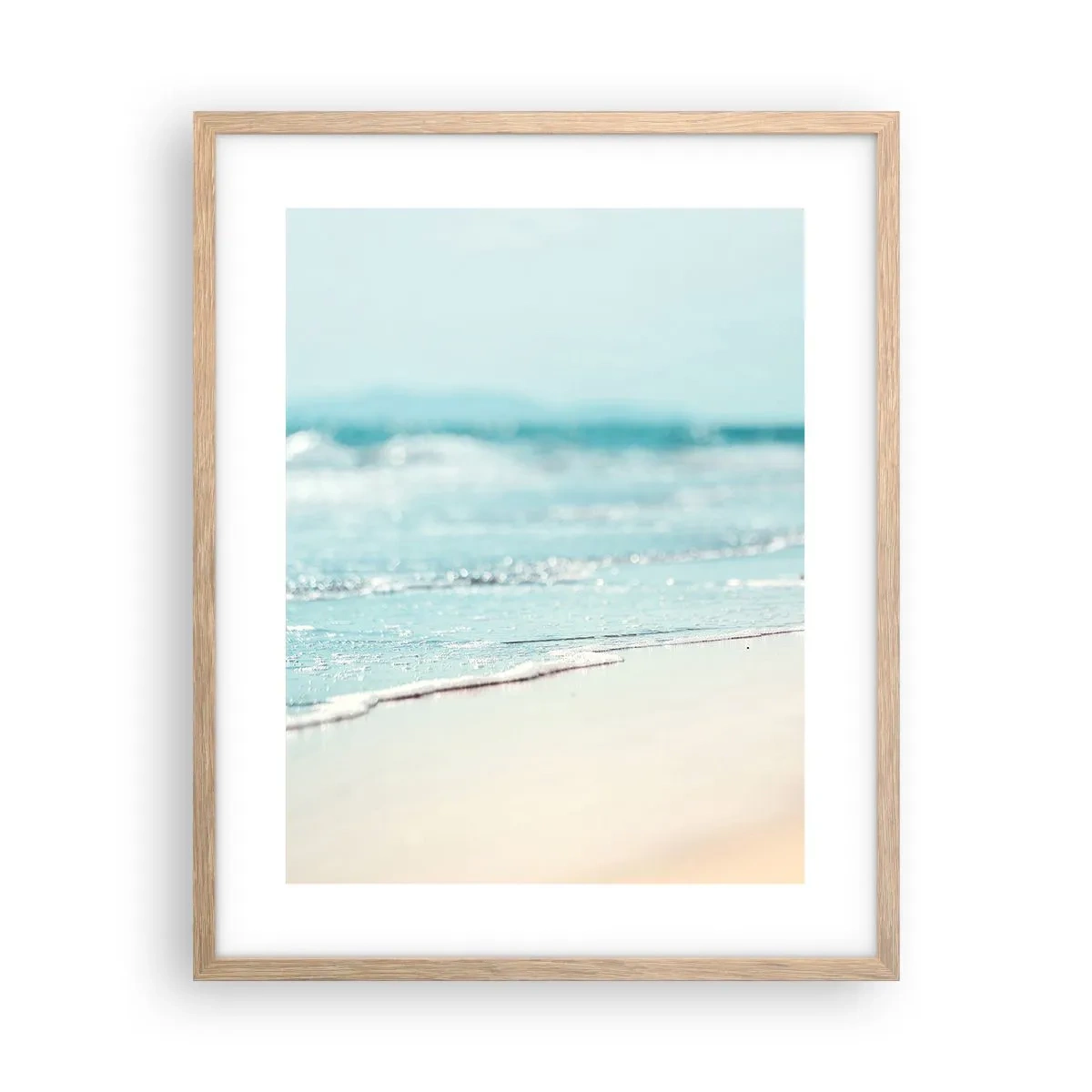 Póster en marco roble claro - Calor y brisa - 40x50 cm