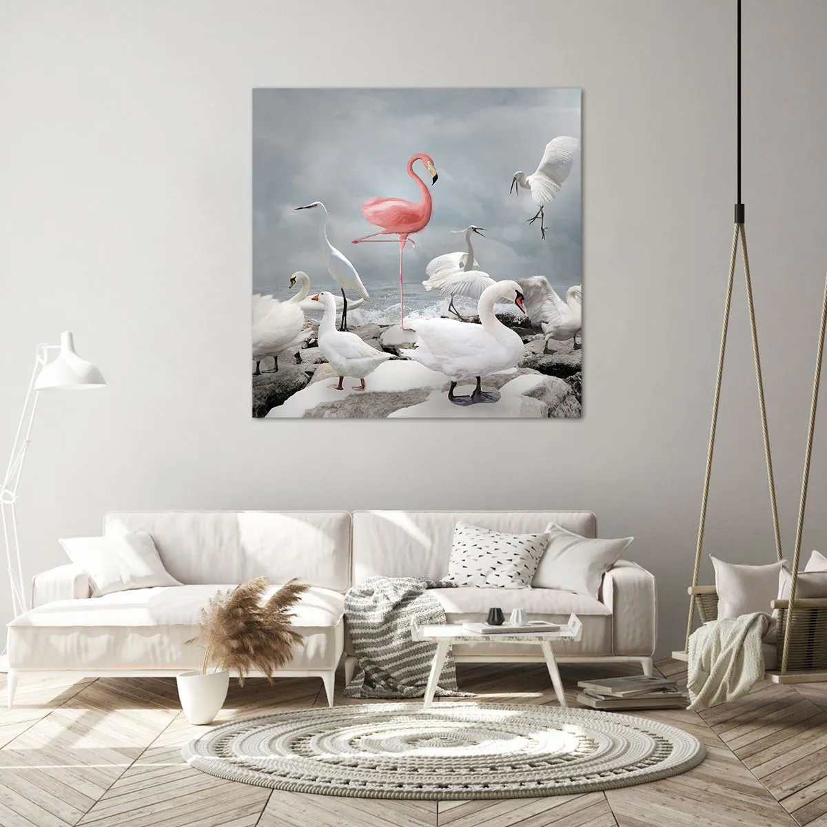 Cuadro sobre lienzo - Impresión de Imagen - ¿De dónde vengo? - 70x70 cm