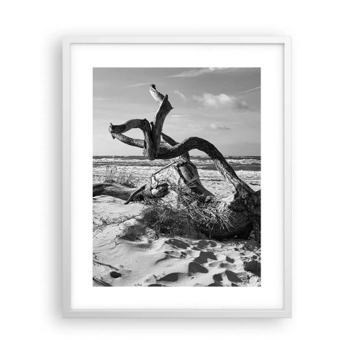 Póster en marco blanco - Escultura marina - 40x50 cm