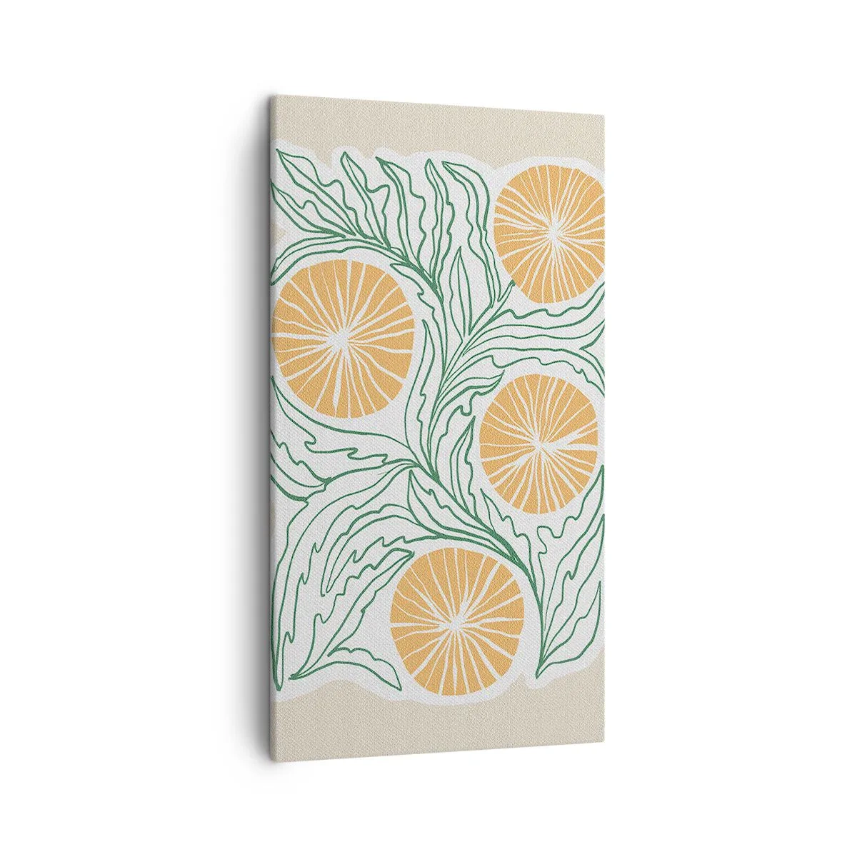 Cuadro sobre lienzo - Impresión de Imagen - Étnico con un toque de abstracción - 45x80 cm