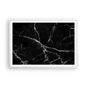 Póster en marco blanco - La vida secreta de la piedra - 100x70 cm