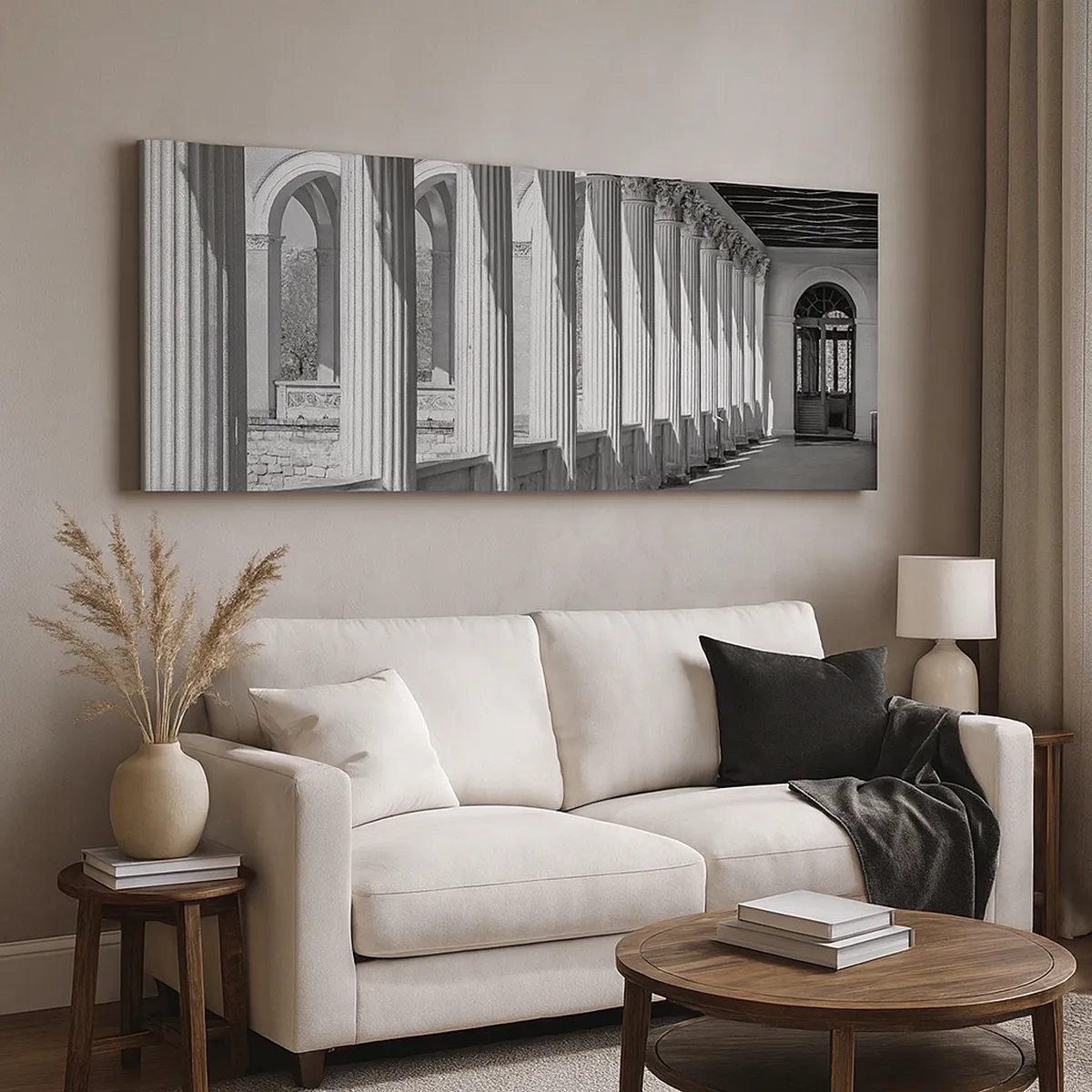 Cuadro sobre lienzo - Impresión de Imagen - Galería soleada - 30x30 cm