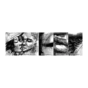 Muestra de fotomural autoadhesivo Deluxe Sticker - Un momento tierno - Besos, Amar, amantes - 100x30 cm