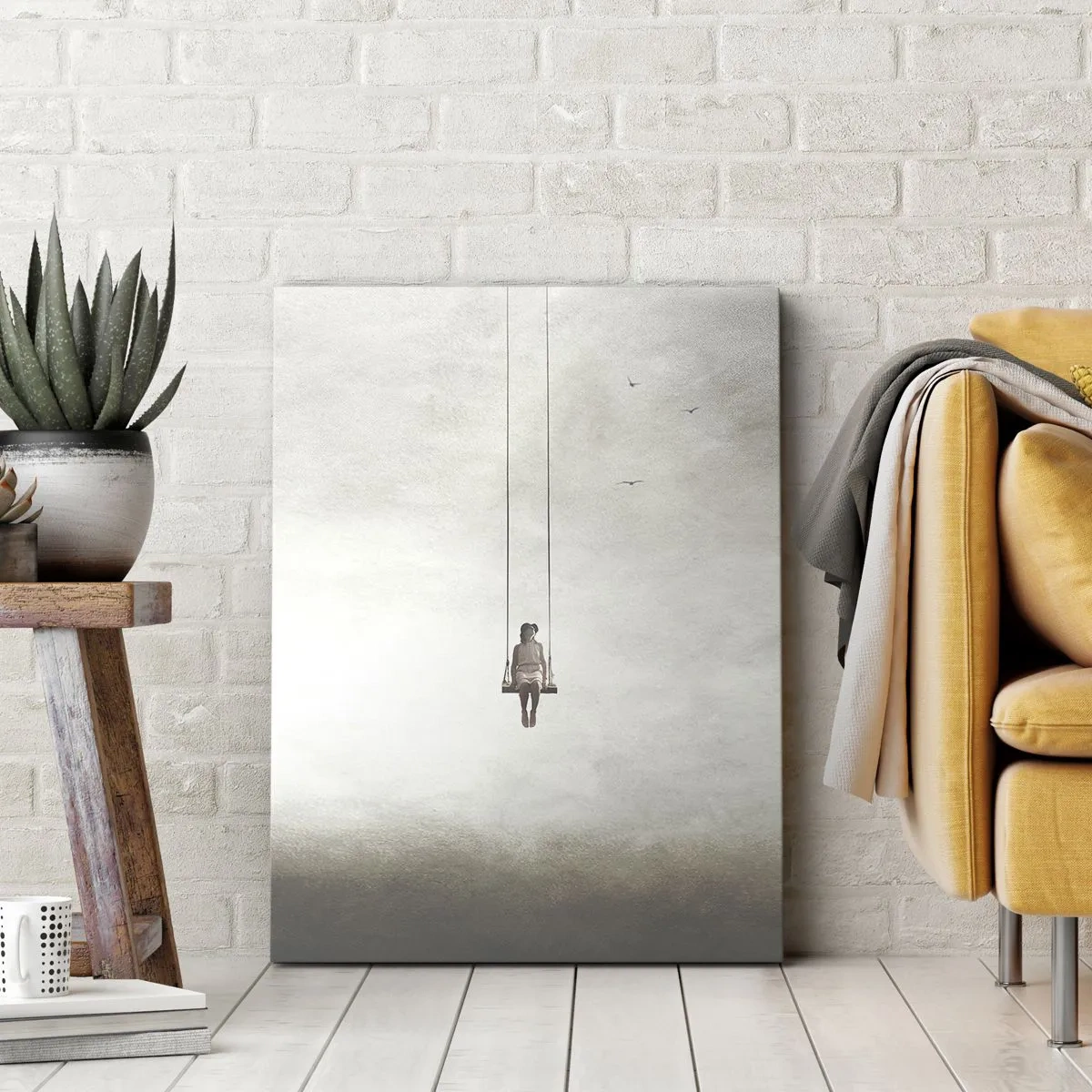 Cuadro sobre lienzo - Impresión de Imagen - El niño que llevamos dentro - 55x100 cm