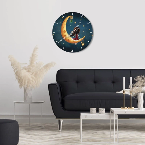 Reloj de pared - Reloj de vidrio - Érase una vez... - 30x30 cm