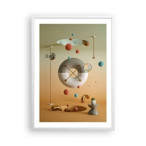 Póster en marco blanco - Todo puede suceder - 50x70 cm