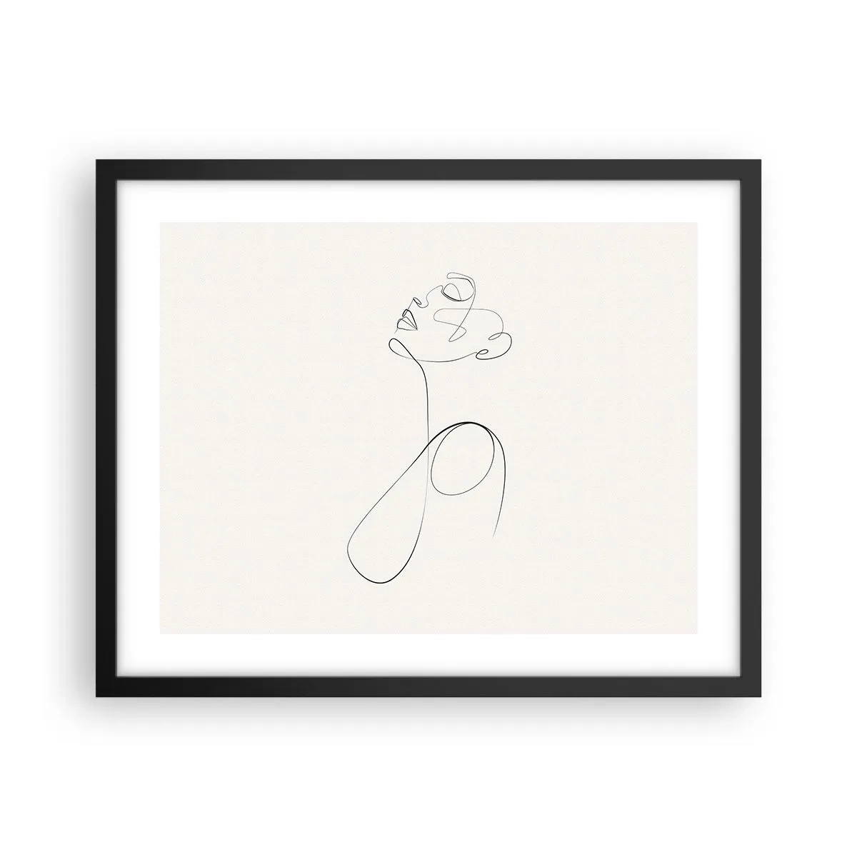 Póster en marco negro - En el bucle de los sueños - 50x40 cm