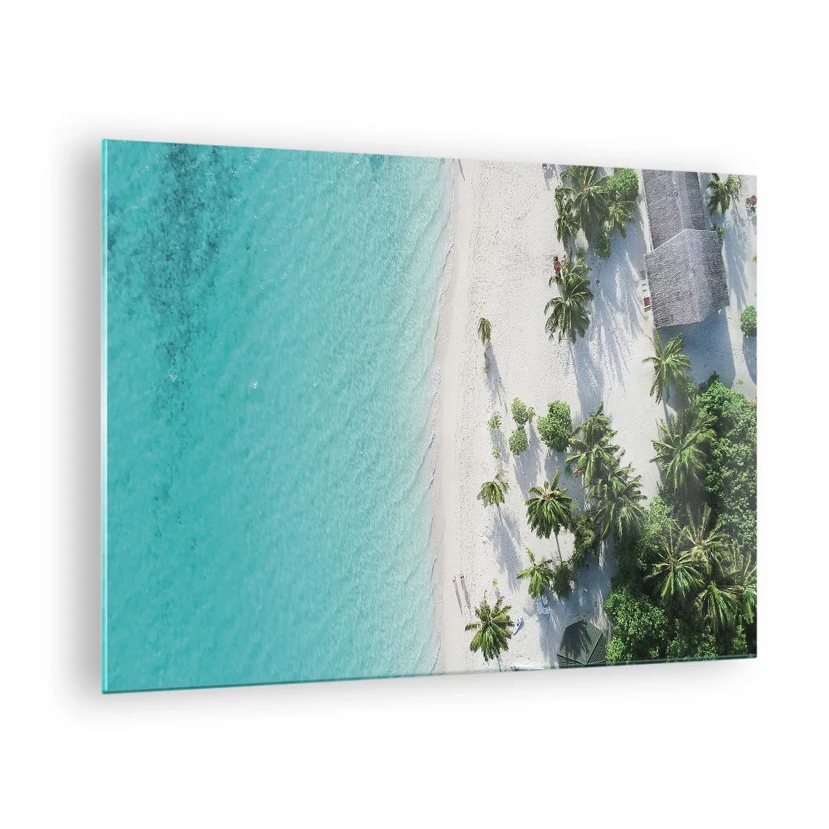 Cuadro sobre vidrio - Impresiones sobre Vidrio - Vacaciones en el paraíso - 70x50 cm