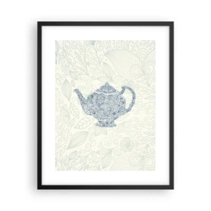 Póster en marco negro - El encanto del té - 40x50 cm