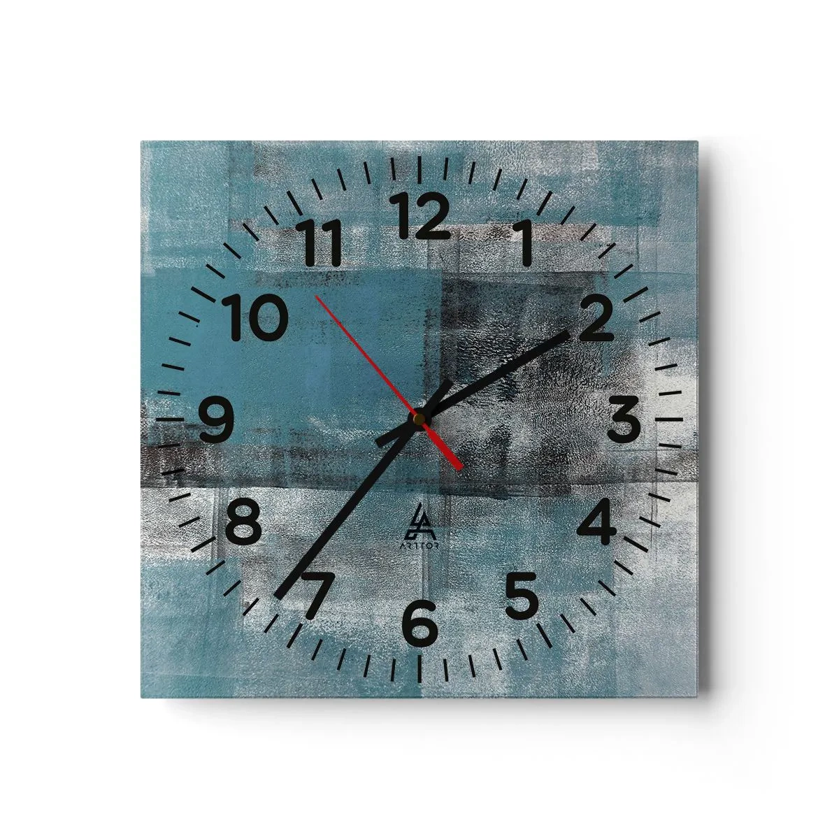 Reloj de pared - Reloj de vidrio - Agua y aire - 30x30 cm