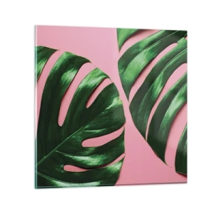 Cuadro sobre vidrio - Impresiones sobre Vidrio - Cita con el verde - 30x30 cm