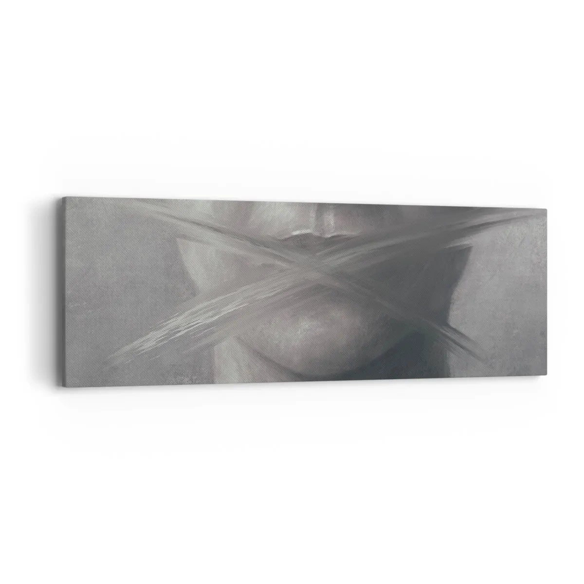 Cuadro sobre lienzo - Impresión de Imagen - Ni una palabra - 90x30 cm