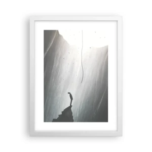 Póster en marco blanco - Siempre hay una salida - 30x40 cm