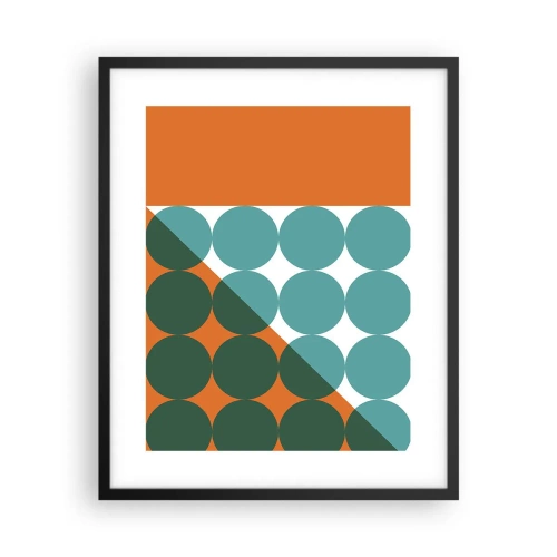 Póster en marco negro - Hacia arriba y en diagonal - 40x50 cm