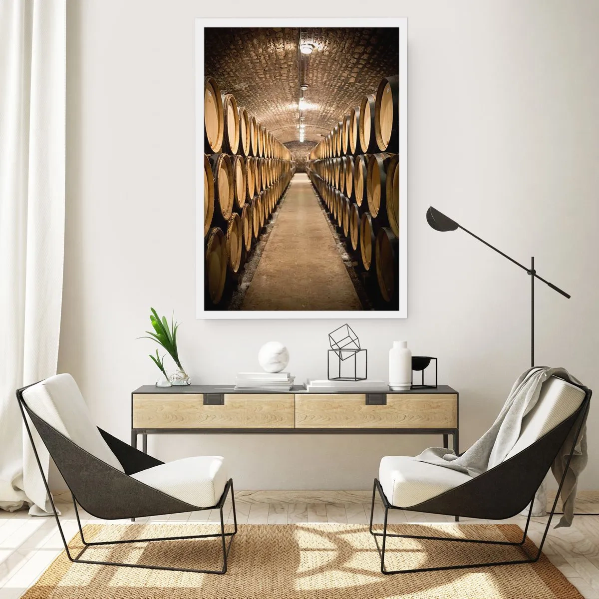 Póster - En una bóveda de ladrillo - 61x91 cm
