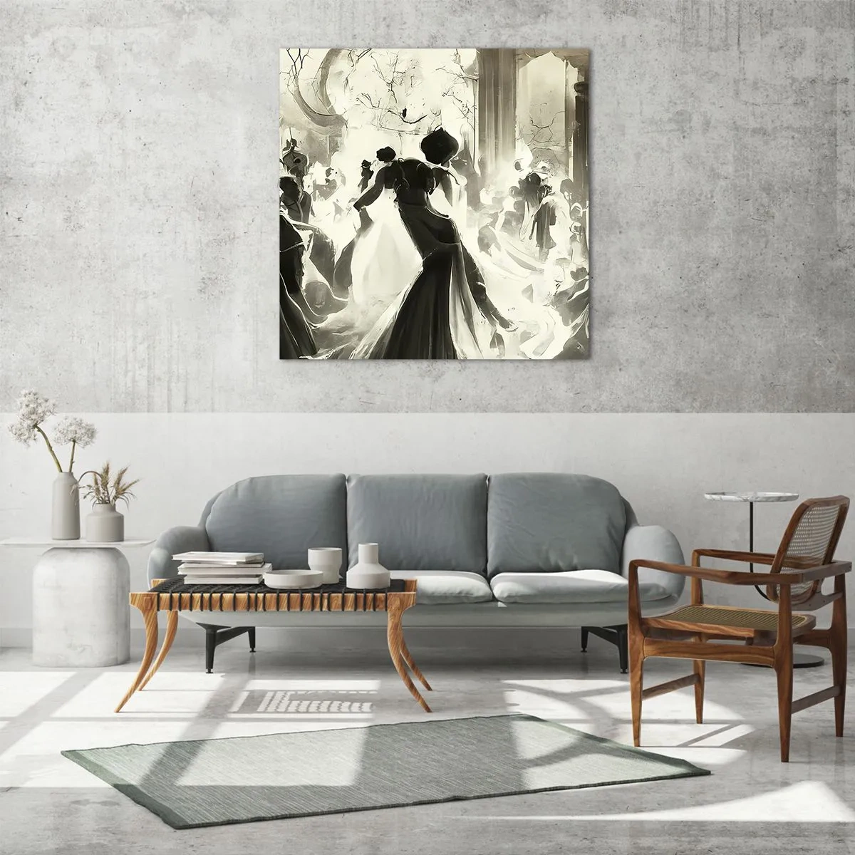 Cuadro sobre vidrio - Impresiones sobre Vidrio - Gran mascarada - 70x70 cm