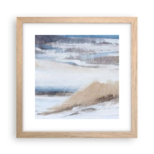 Póster en marco roble claro - Composición invernal - 30x30 cm