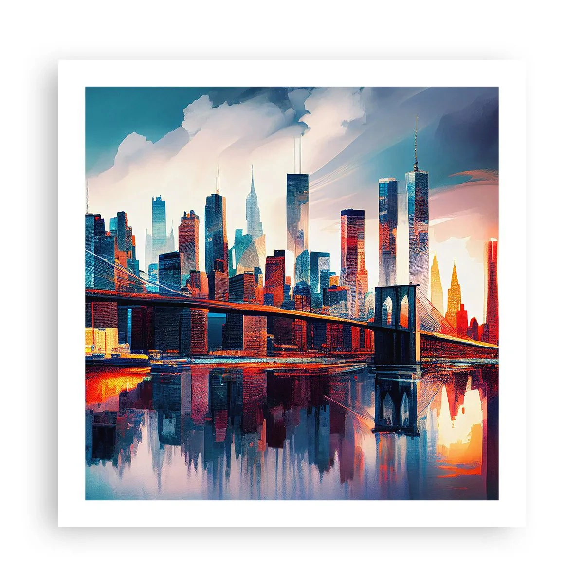 Póster - Nueva York siempre luce - 60x60 cm