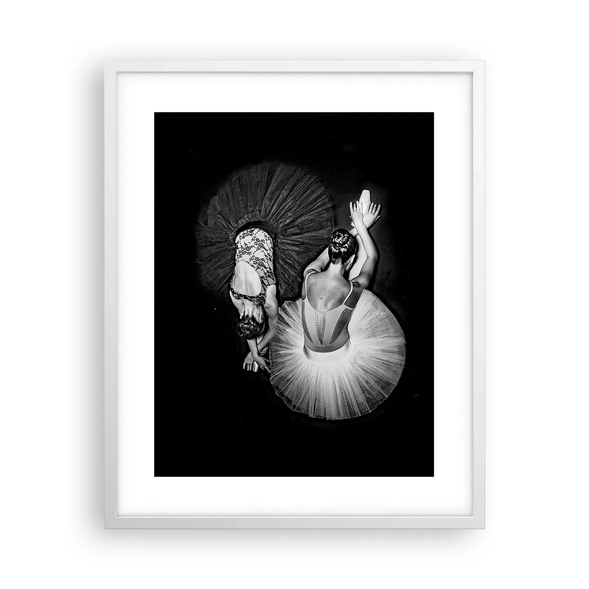 Póster en marco blanco - Yin y yang: el equilibrio perfecto - 40x50 cm