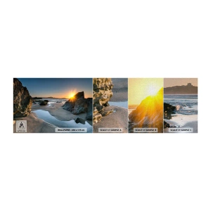 Muestra de fotomural Premium Canvas - Sin tocar por la mano del hombre - Paisaje, Playa, Costa de Cornualles - 100x30 cm